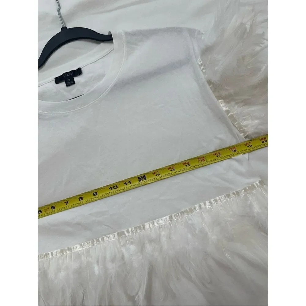 J.Crew Tiered dress With Feathers Size S